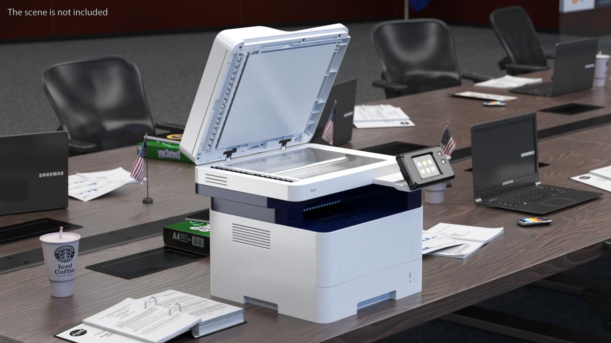 3D Xerox B215 Multifunction Laser Printer Open model