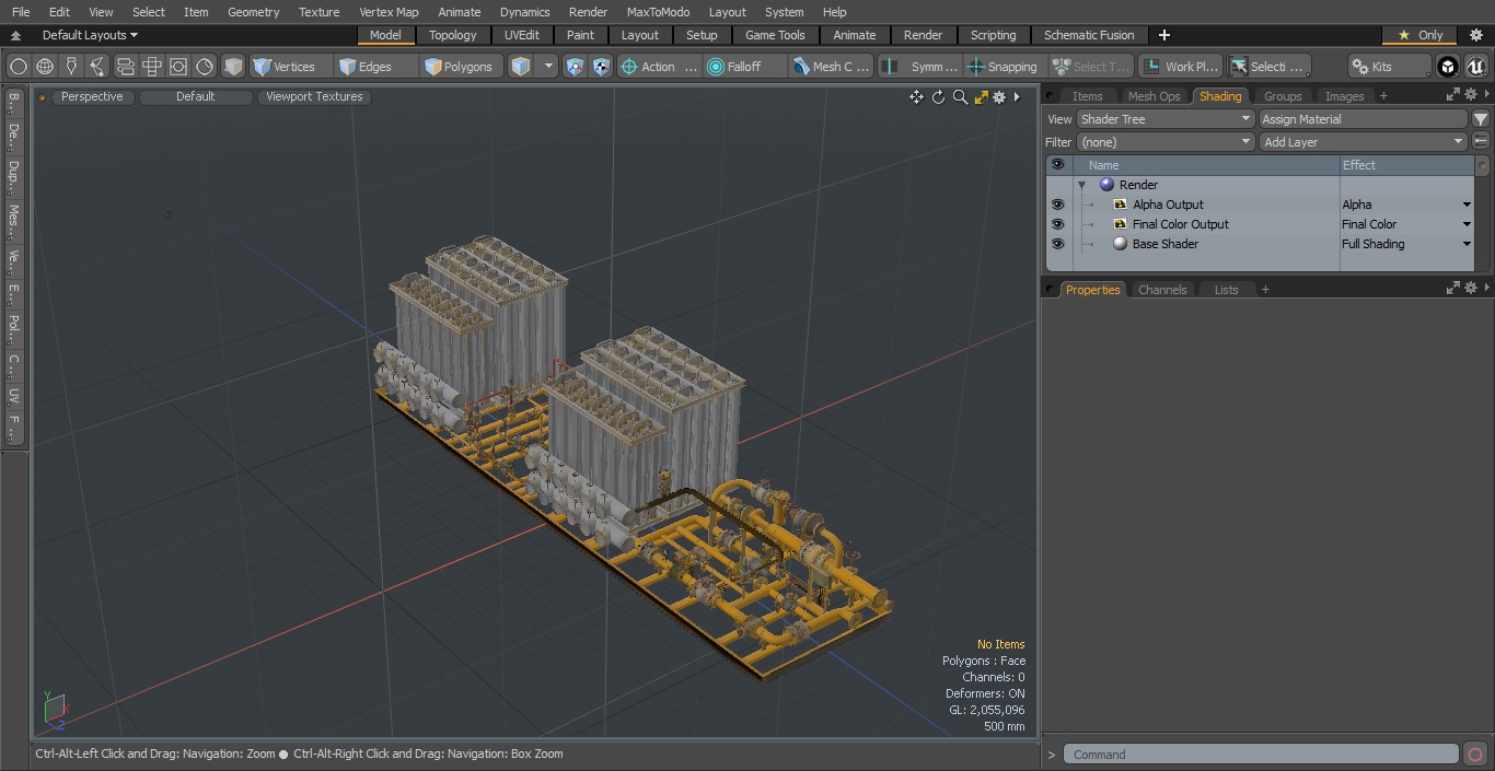 3D model LNG CNG Station