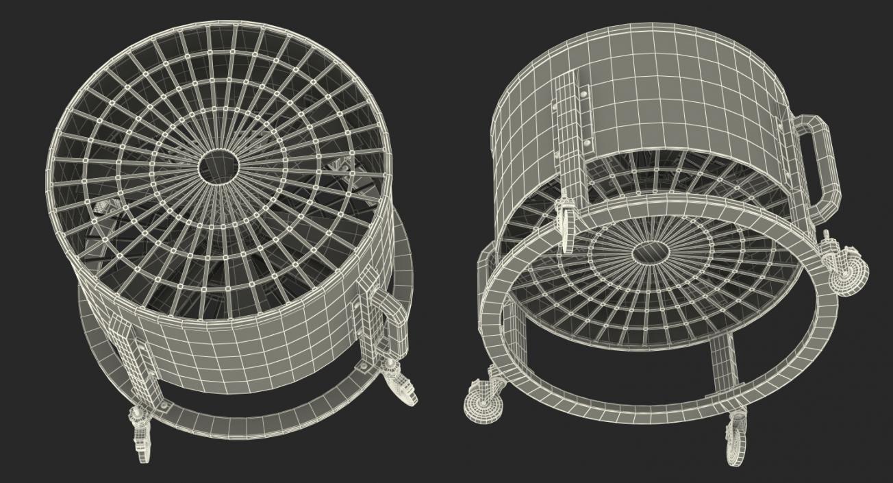 3D model Industrial Floor Fan