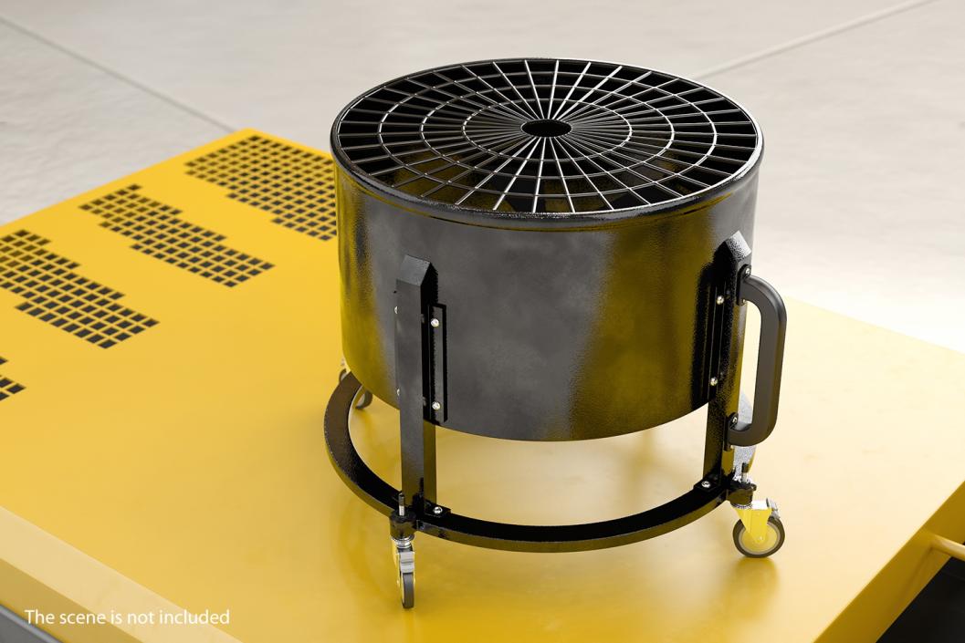 3D model Industrial Floor Fan