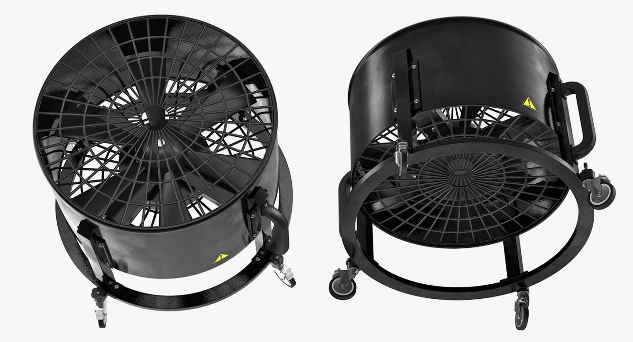 3D model Industrial Floor Fan