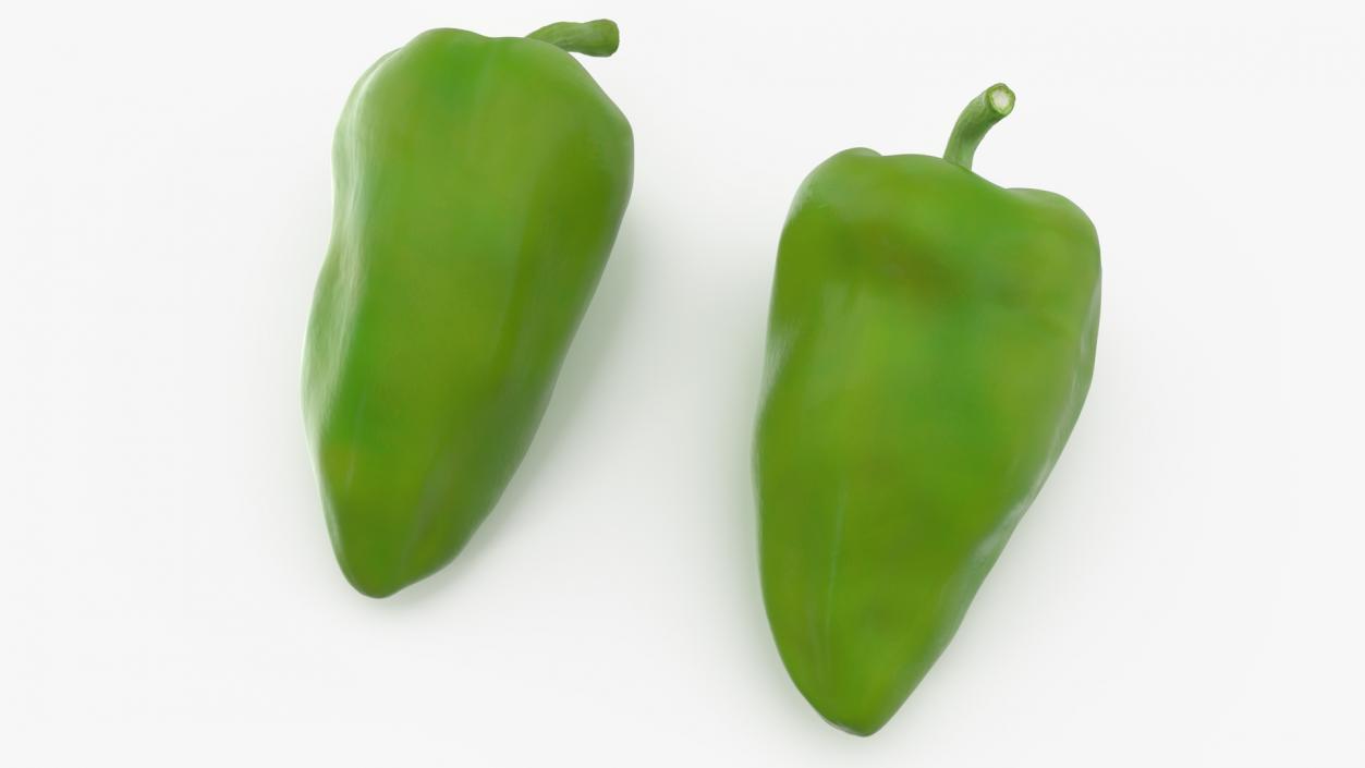 Long Green Pepper 3D