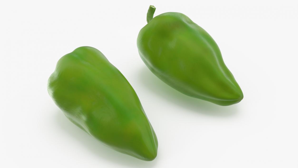 Long Green Pepper 3D