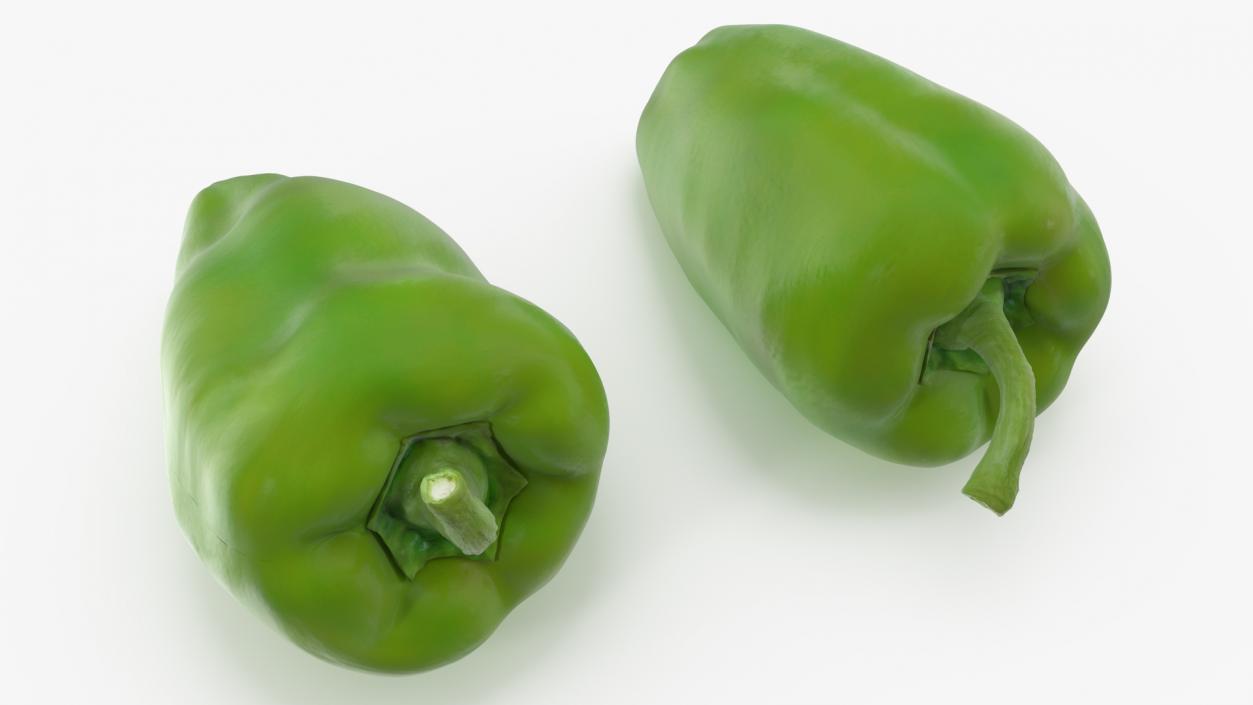 Long Green Pepper 3D