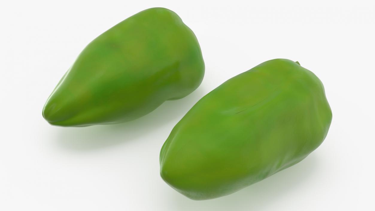 Long Green Pepper 3D