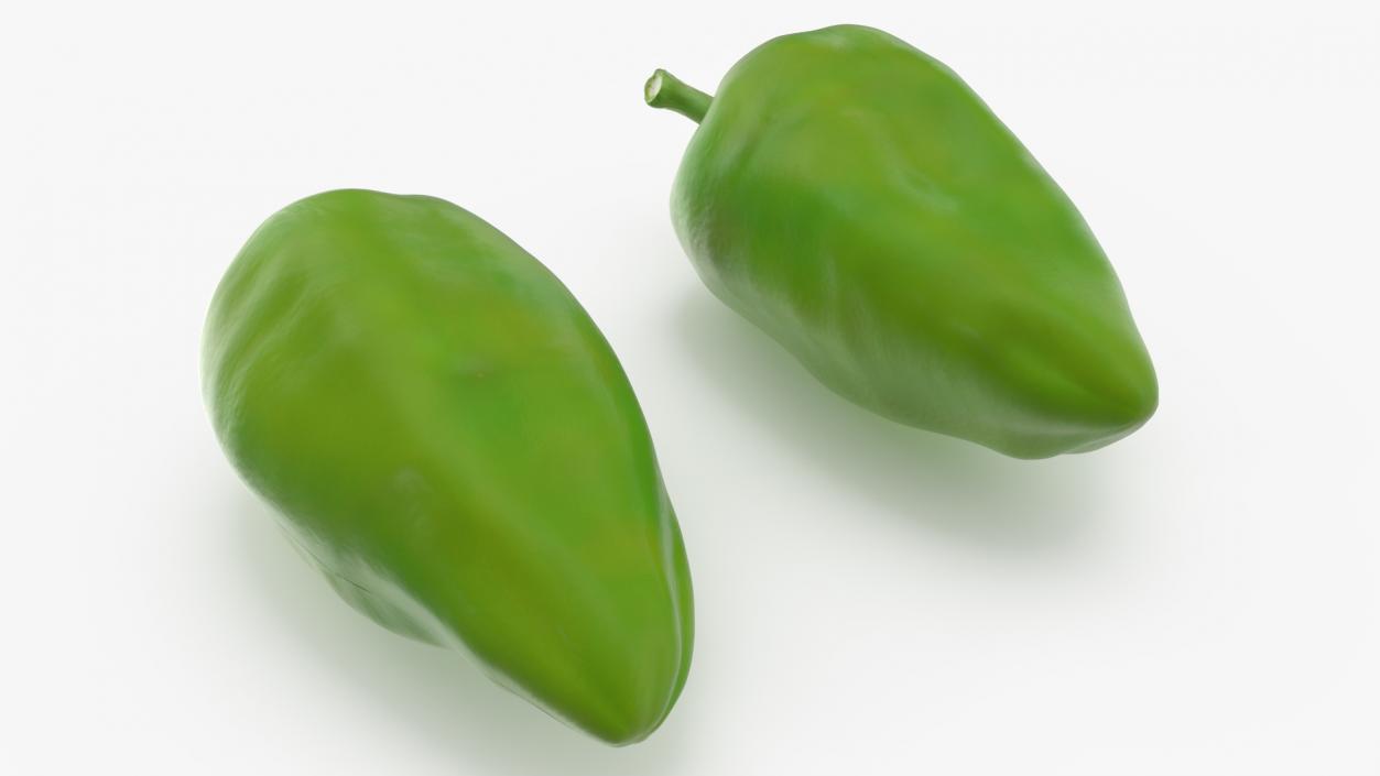 Long Green Pepper 3D