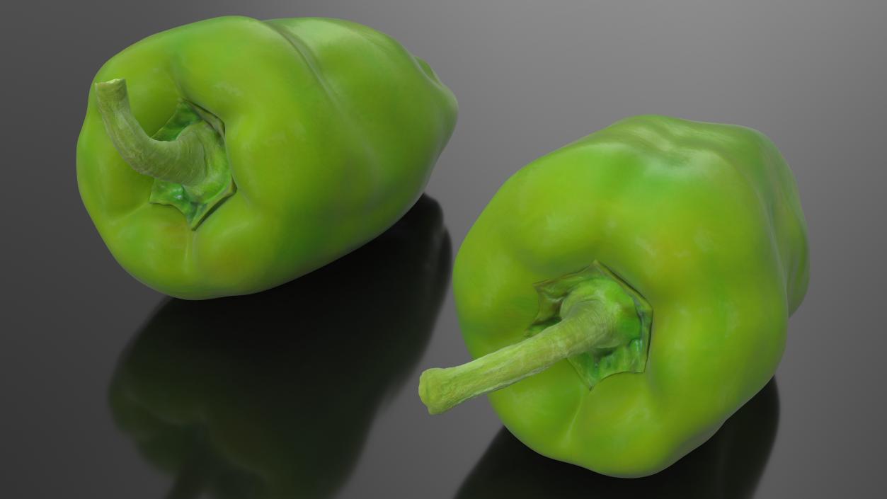 Long Green Pepper 3D