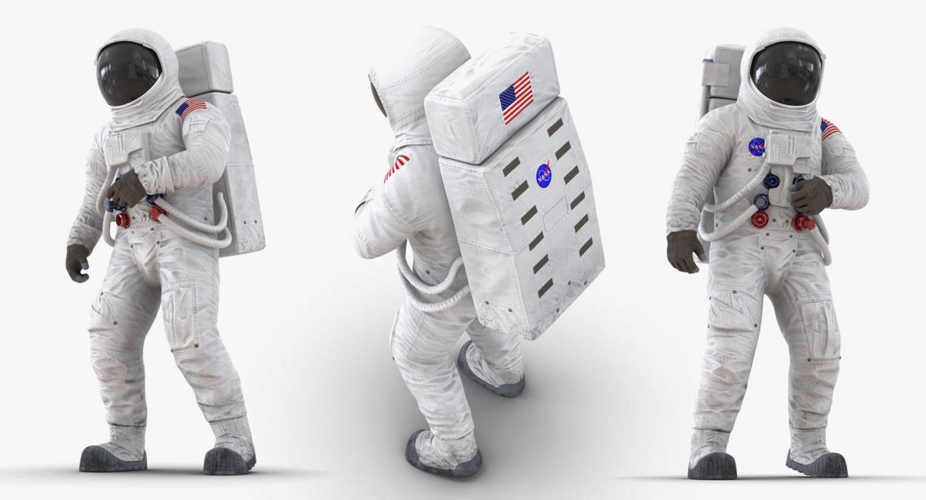 3D model A7L Spacesuit Rigged