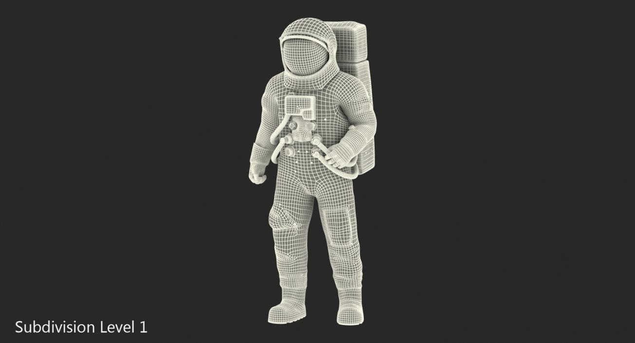 3D model A7L Spacesuit Rigged