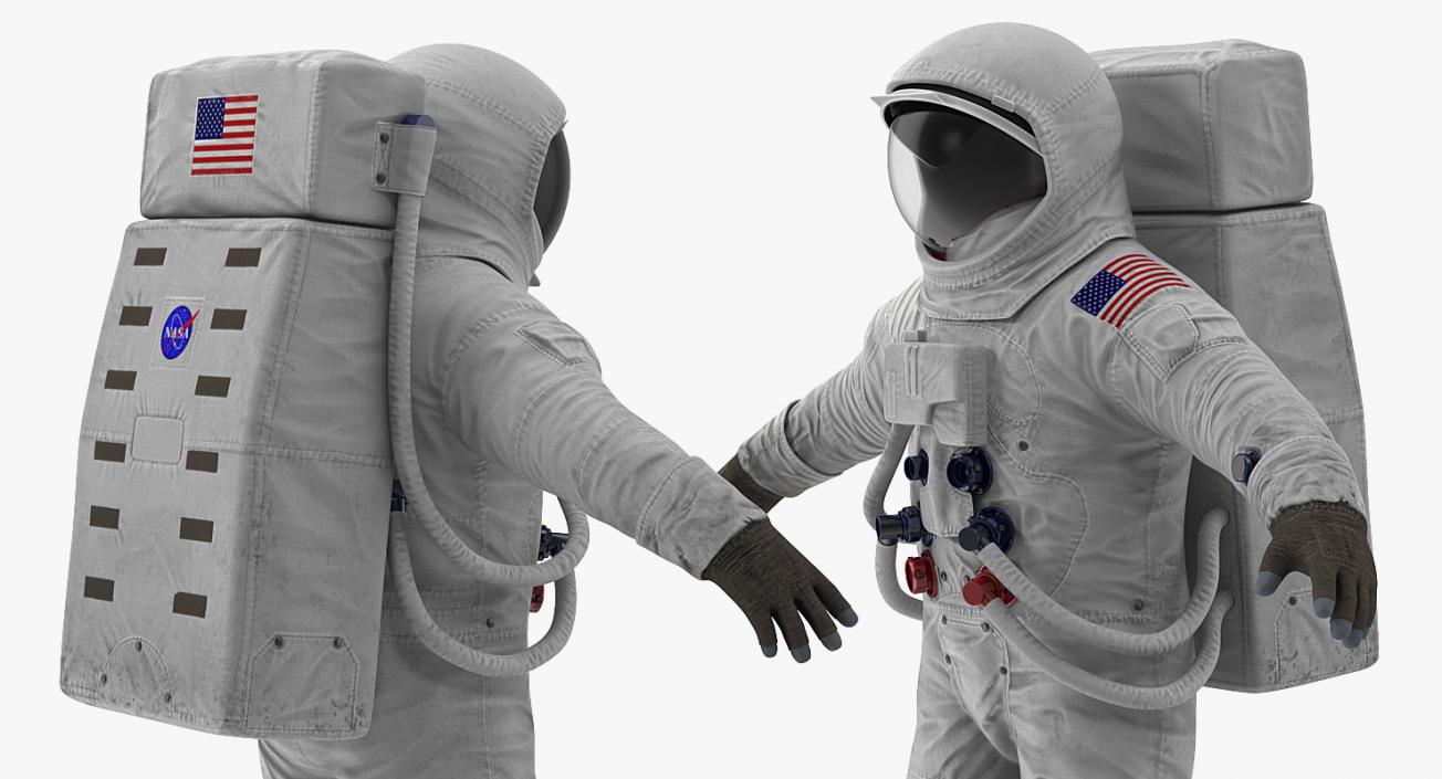 3D model A7L Spacesuit Rigged