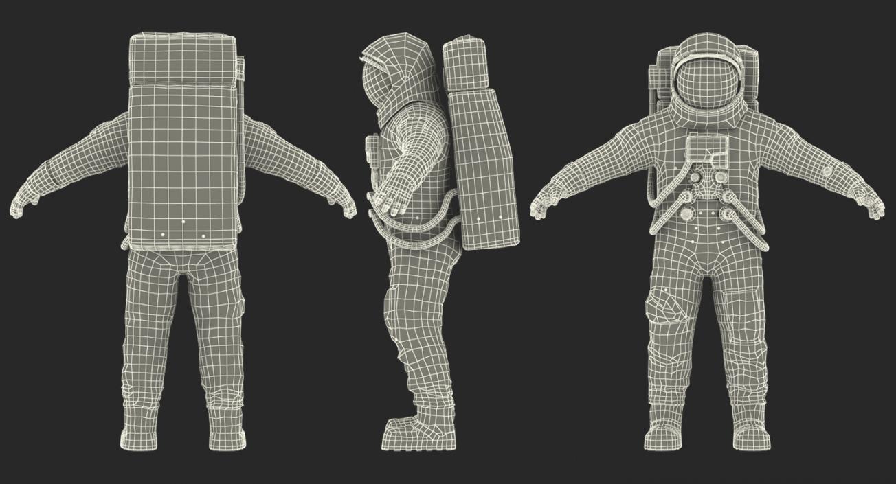 3D model A7L Spacesuit Rigged