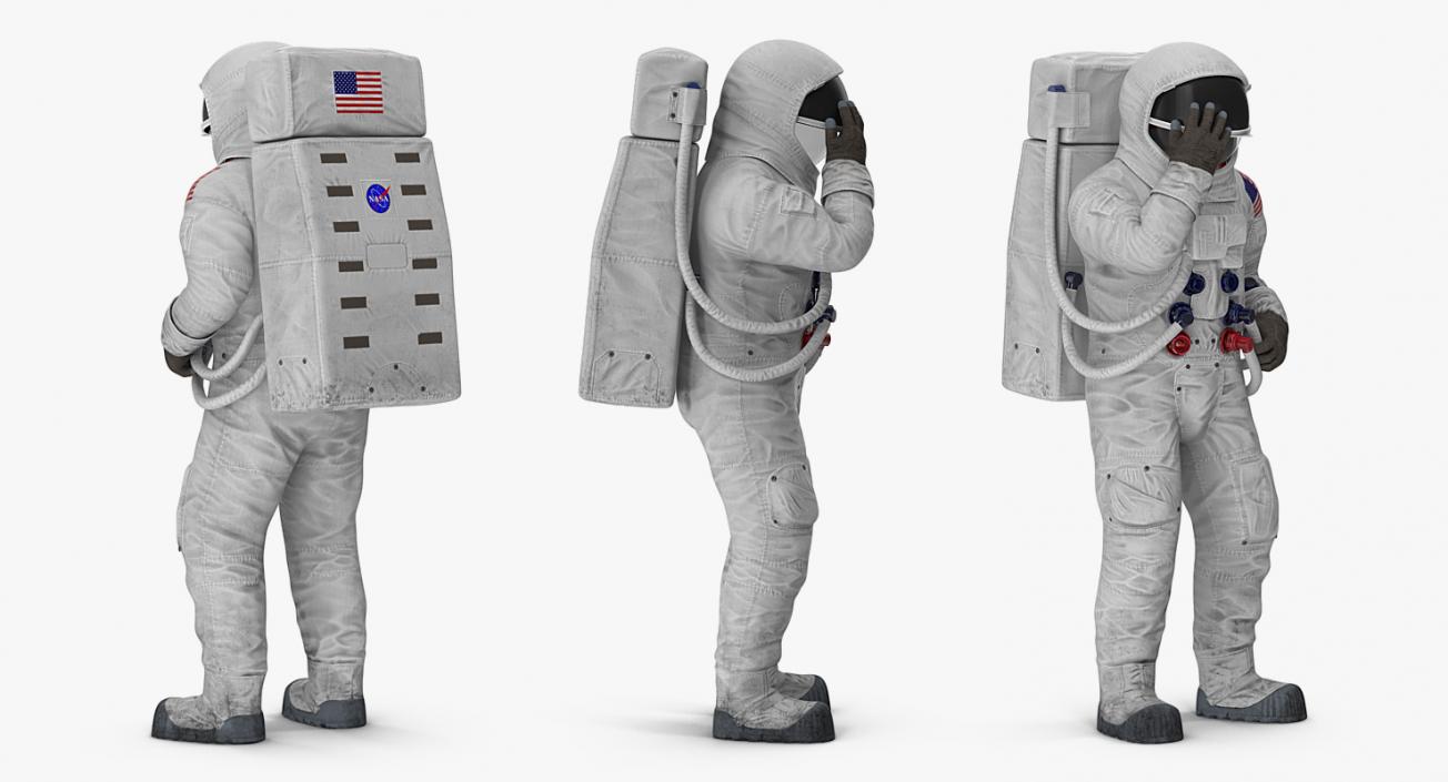 3D model A7L Spacesuit Rigged