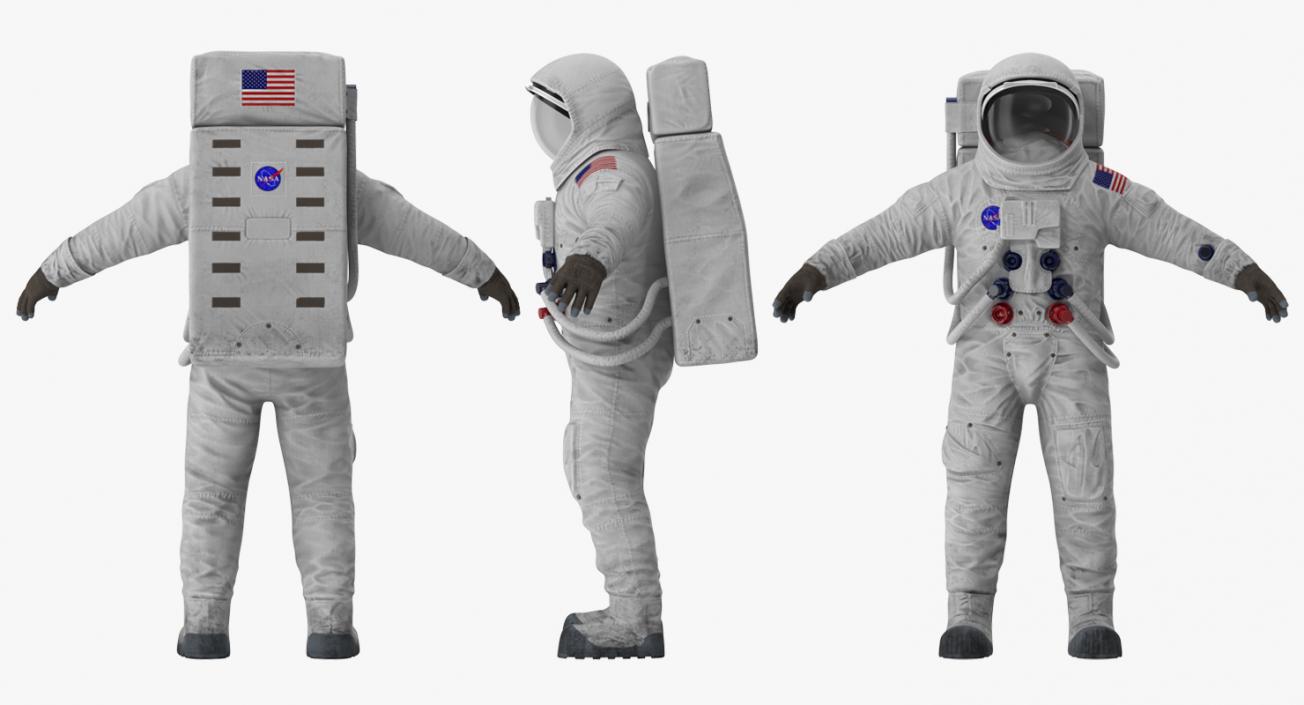 3D model A7L Spacesuit Rigged