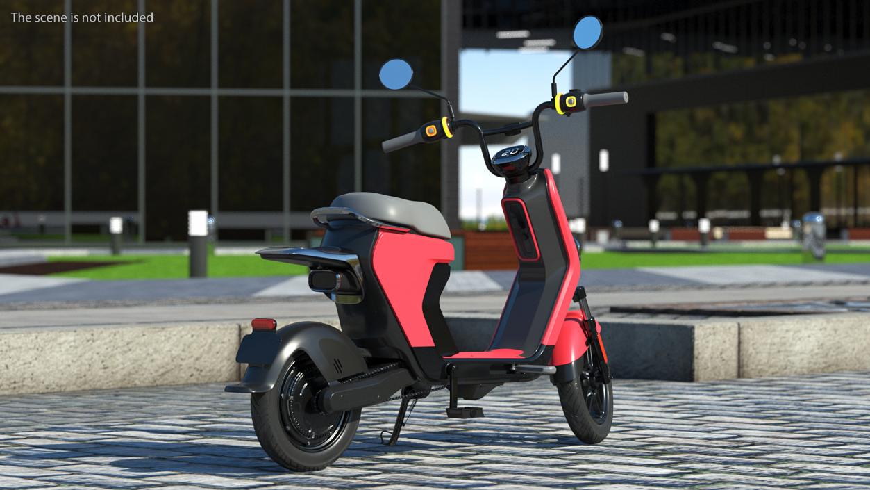 3D Electric Moped Rigged