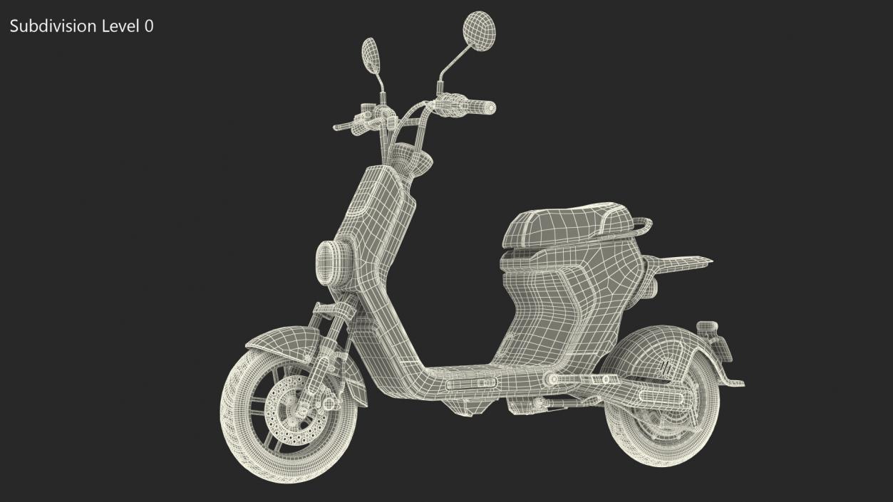 3D Electric Moped Rigged