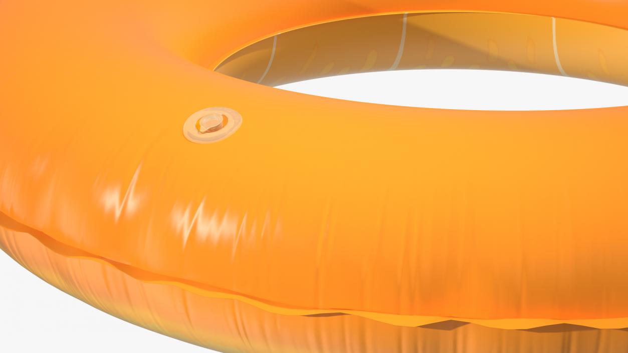 3D Orange Swimming Pool Float Ring