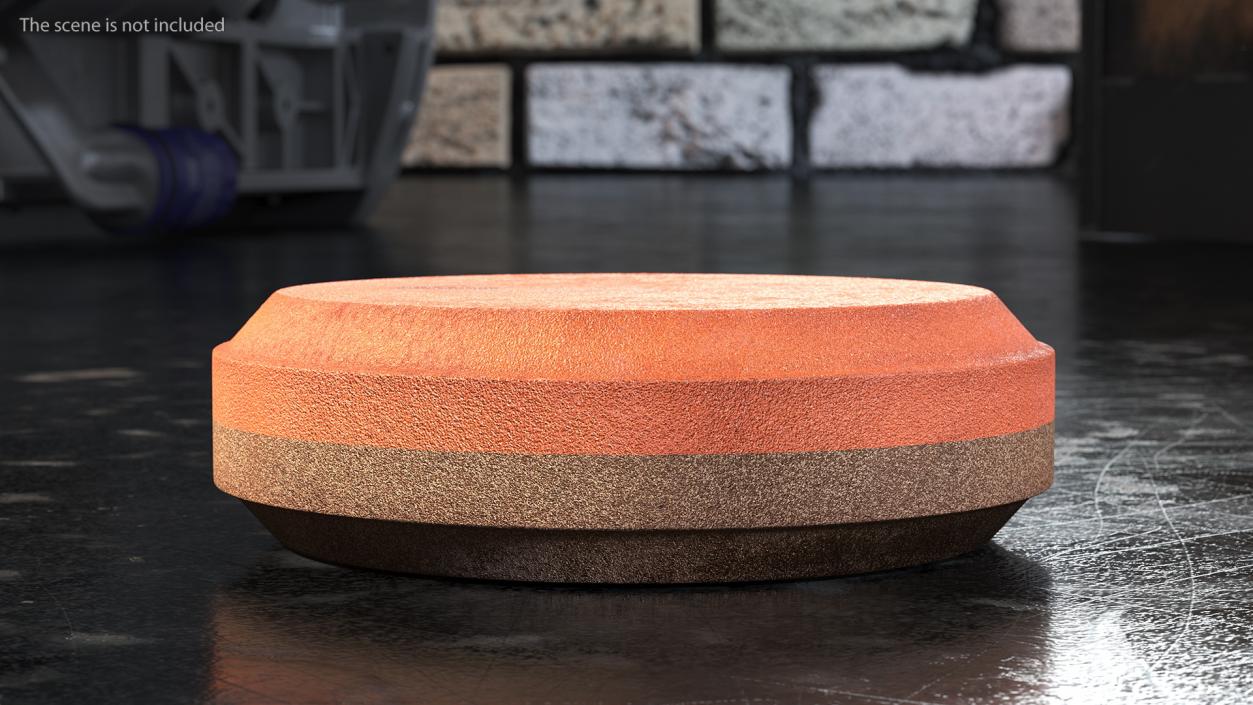 Whetstone Round Red 3D model