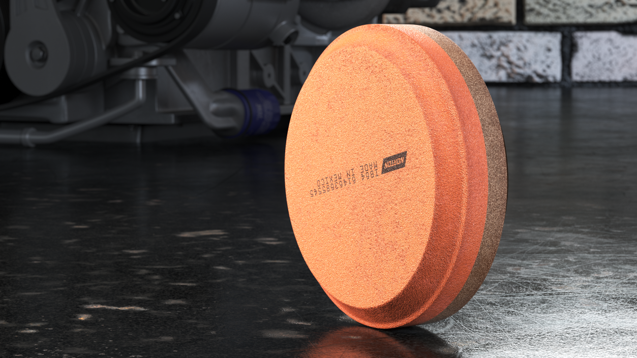 Whetstone Round Red 3D model