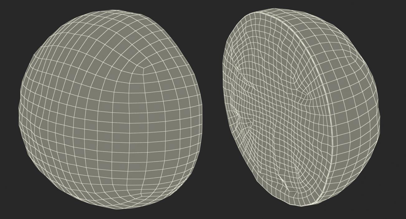 3D Cross Section Fruits Collection 3 model