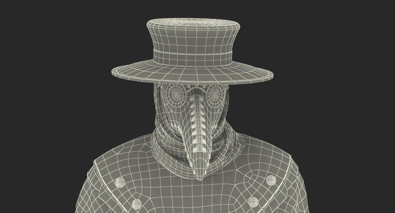 Plague Doctor Standing Pose 3D