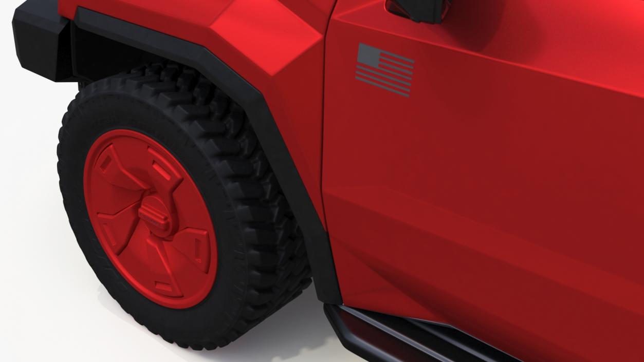 3D Armored SUV 2024 Rezvani Vengeance Red model