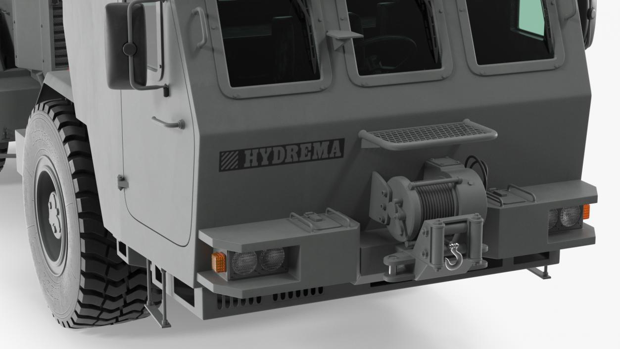 3D model Mine Flail Vehicle Hydrema 910 Grey