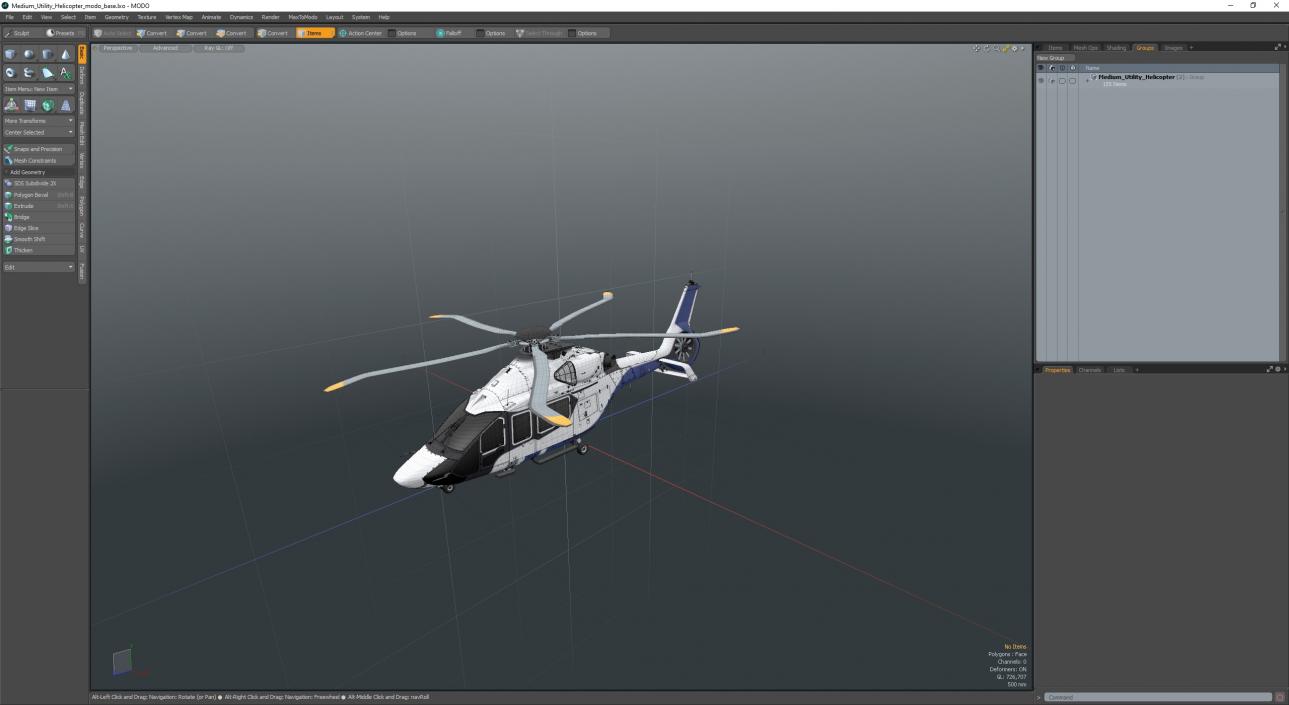 3D model Medium Utility Helicopter