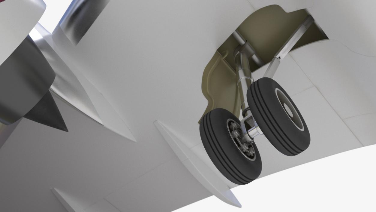 Concept Modern Aircraft Turbofan 3D