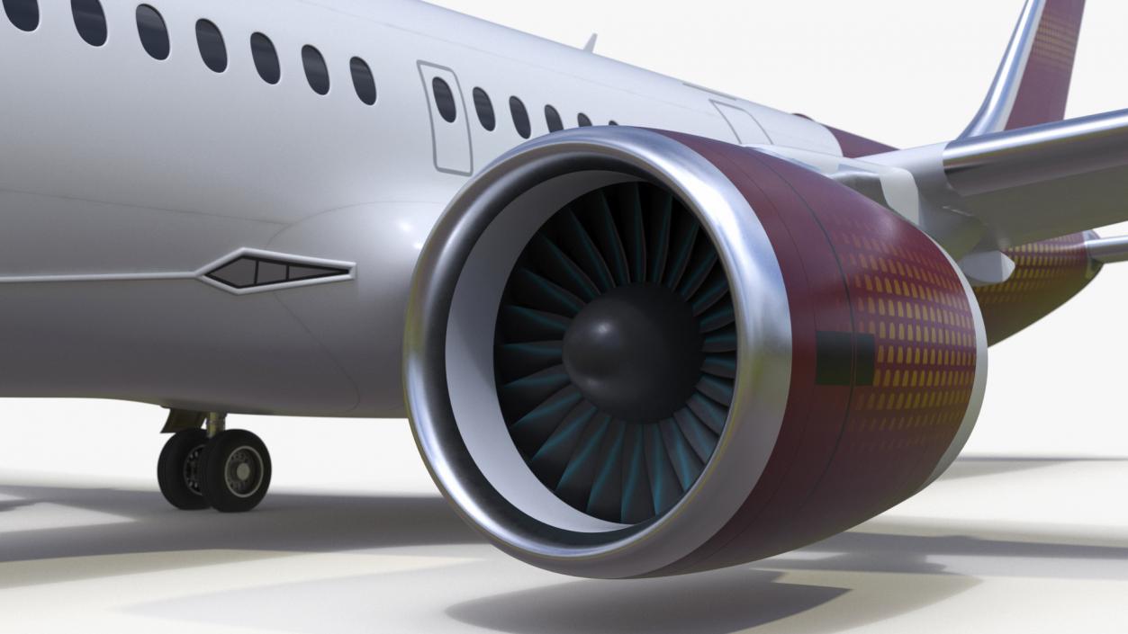 Concept Modern Aircraft Turbofan 3D