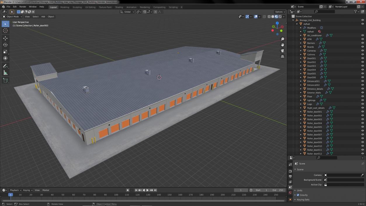 3D Storage Unit Building