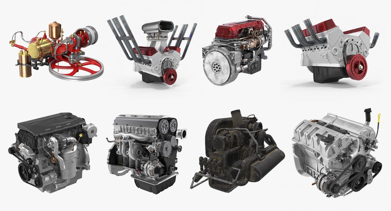 Car Engines Collection 3 3D model