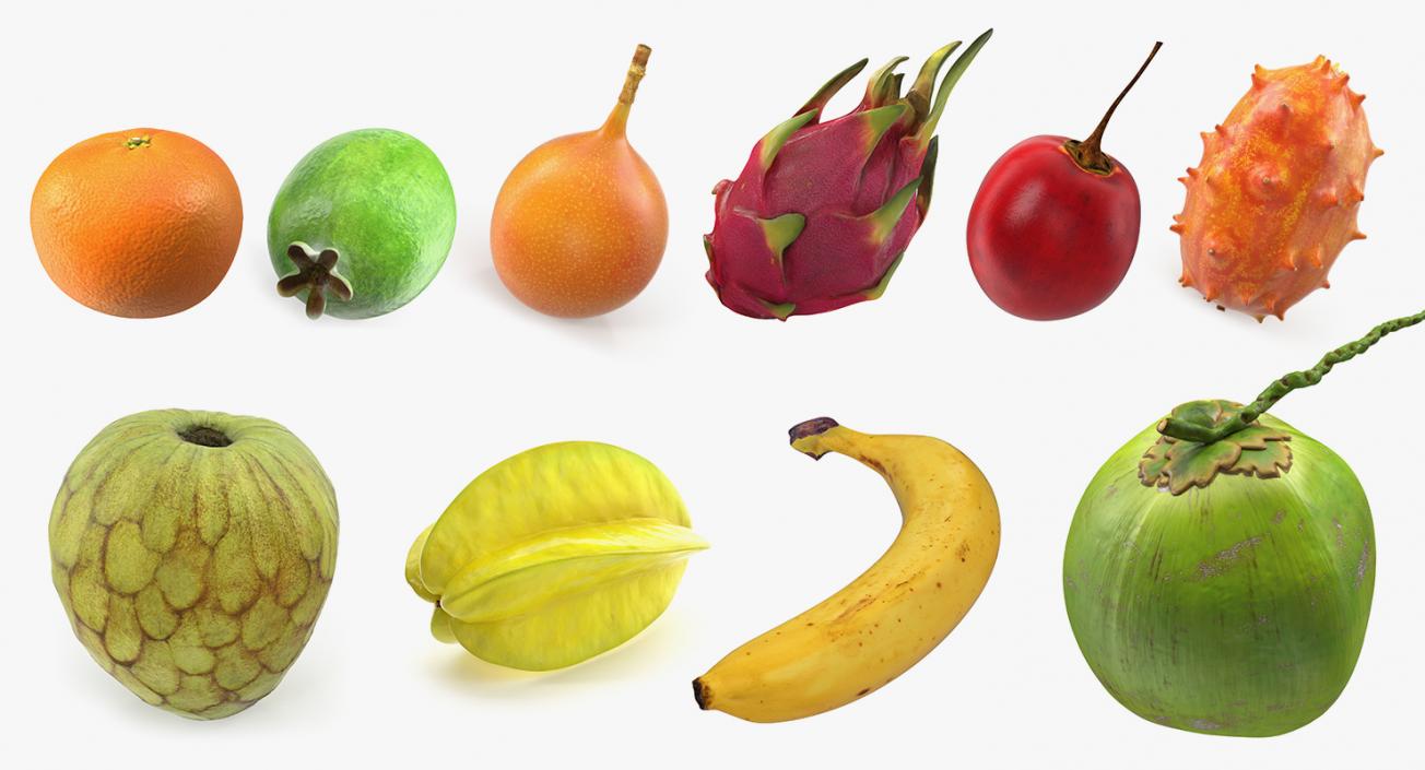 3D Exotic Fruits Collection 4