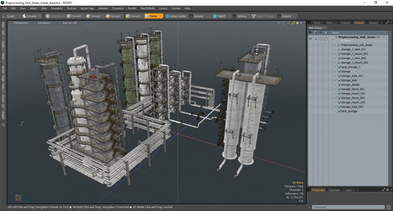 Preprocessing Unit Green 3D model