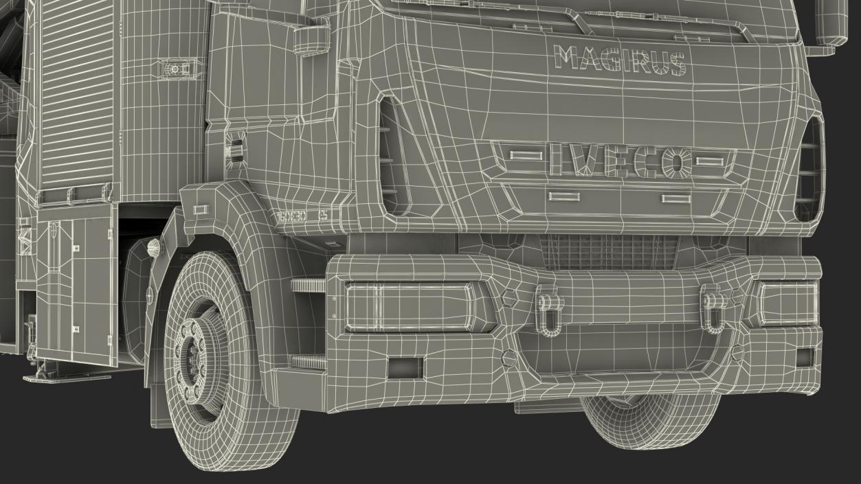 3D model Iveco FF160 Magirus Fire Truck