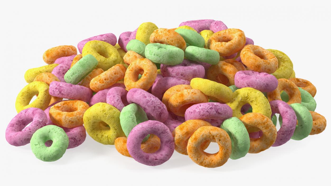 3D Colored Cereals Rings