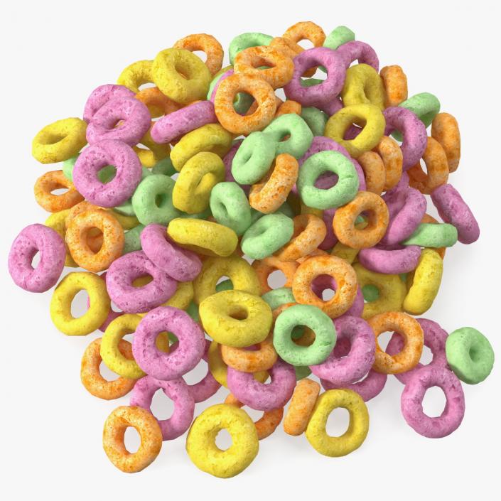 3D Colored Cereals Rings