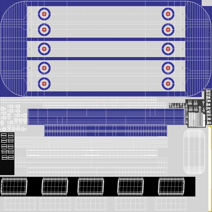 3D Curling Arena model