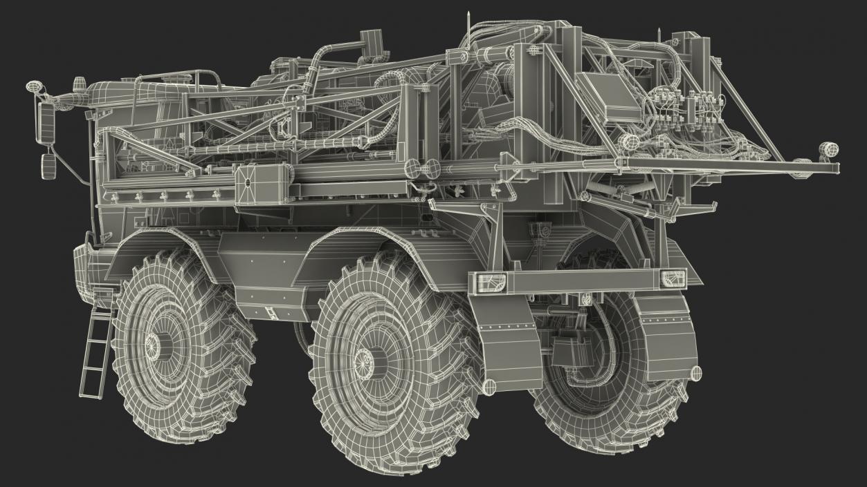 3D Self Propelled Crop Sprayer Dirty model