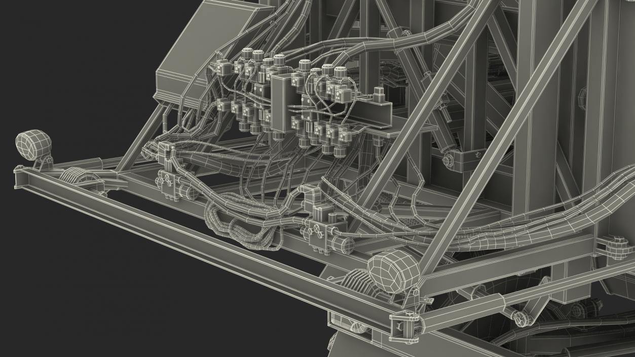 3D Self Propelled Crop Sprayer Dirty model