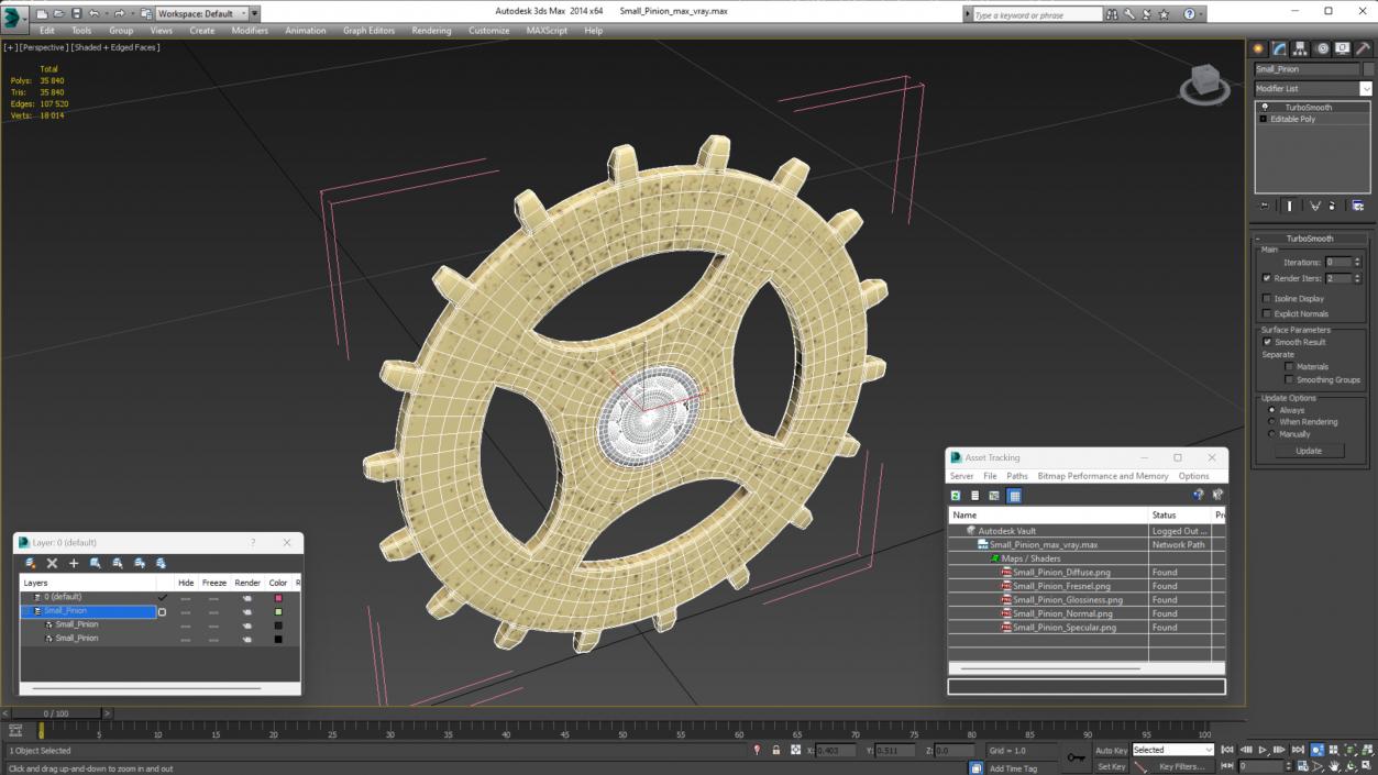 Small Pinion 3D