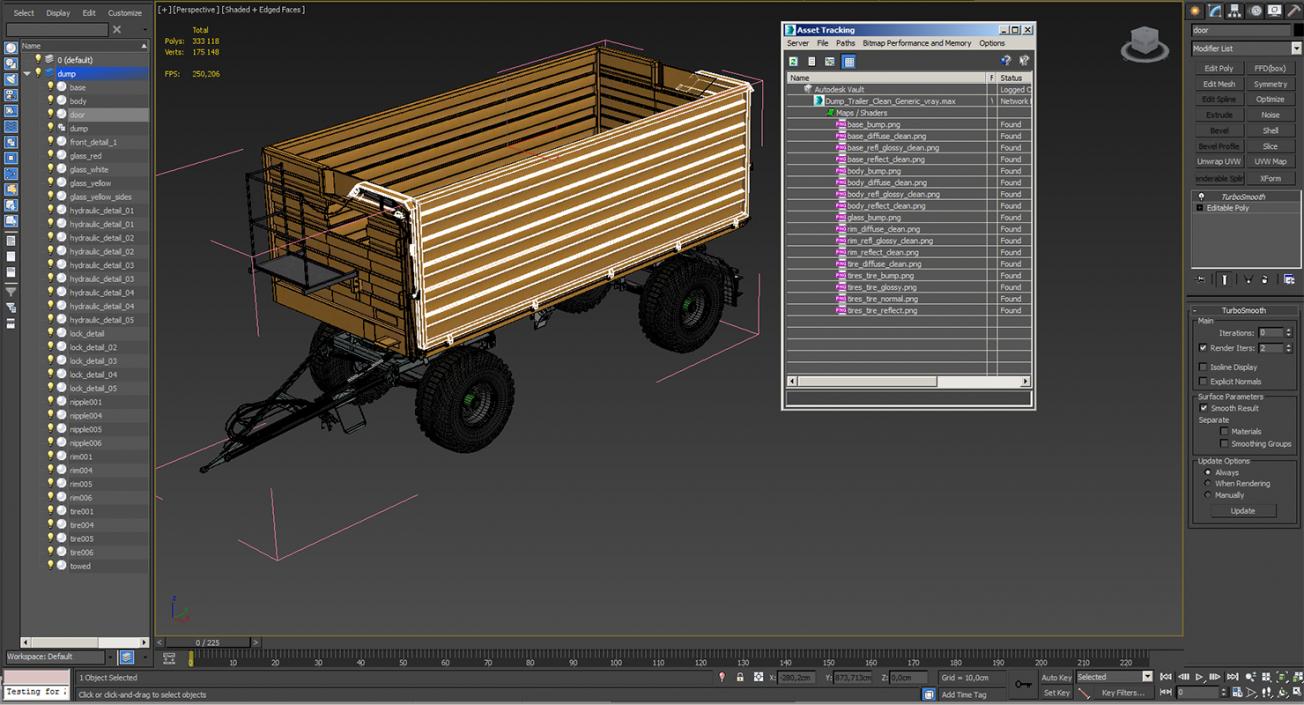 3D Dump Trailer Clean Generic