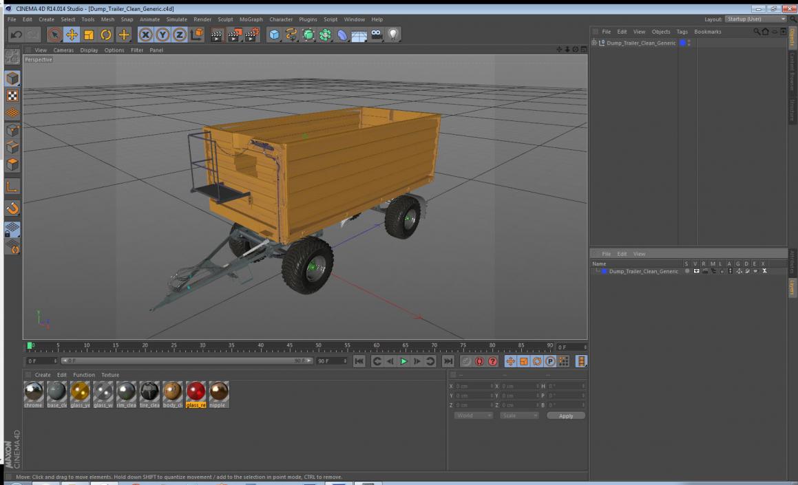 3D Dump Trailer Clean Generic