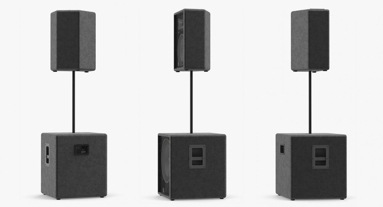 3D model JBL Passive Speakers