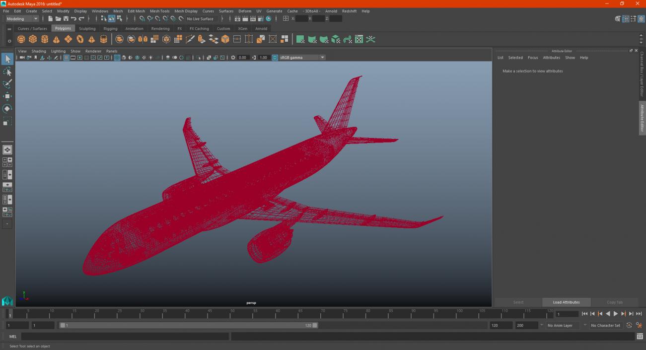 3D model Narrow Body Airliner