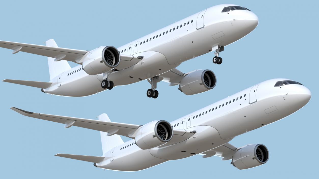 3D model Narrow Body Airliner