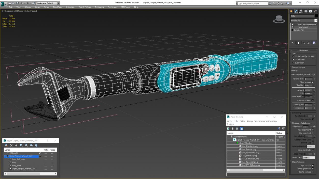 3D model Digital Torque Wrench OFF