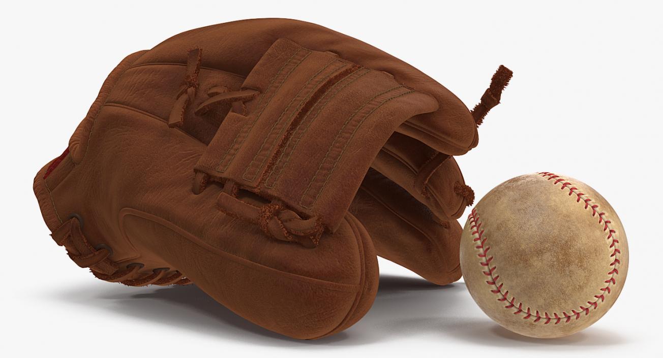 3D model Baseball Gloves and Ball Collection