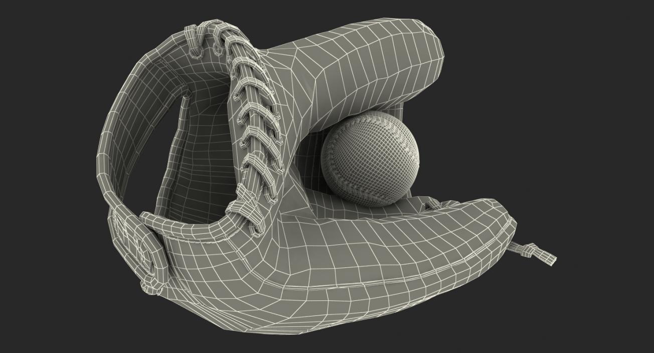 3D model Baseball Gloves and Ball Collection