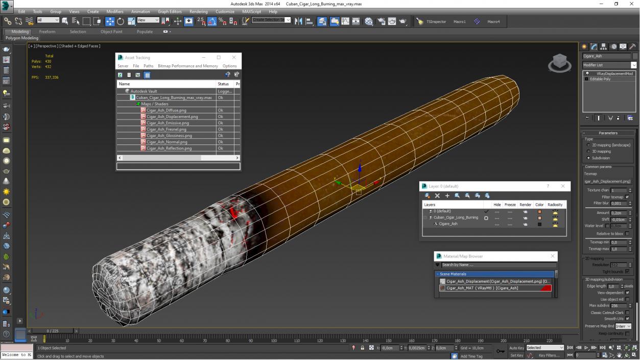 Cuban Cigar Long Burning 3D model