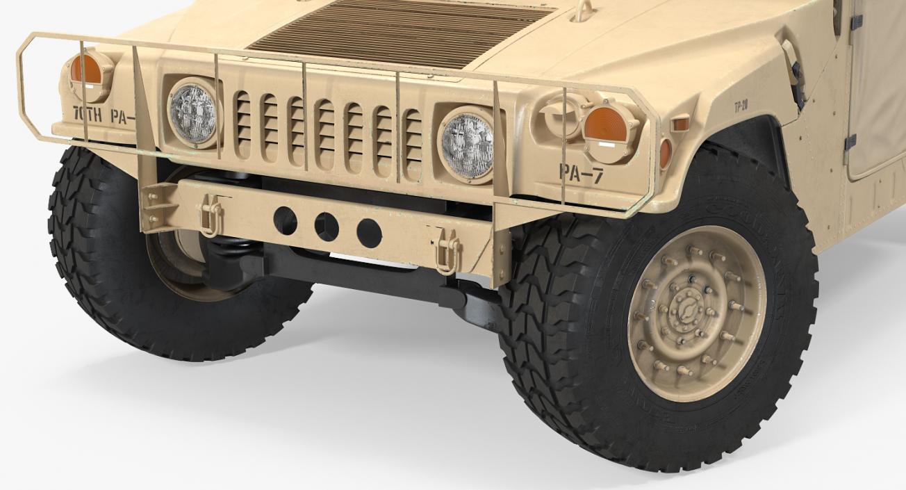 Military Cargo Troop Carrier HMMWV m1038 Desert 3D